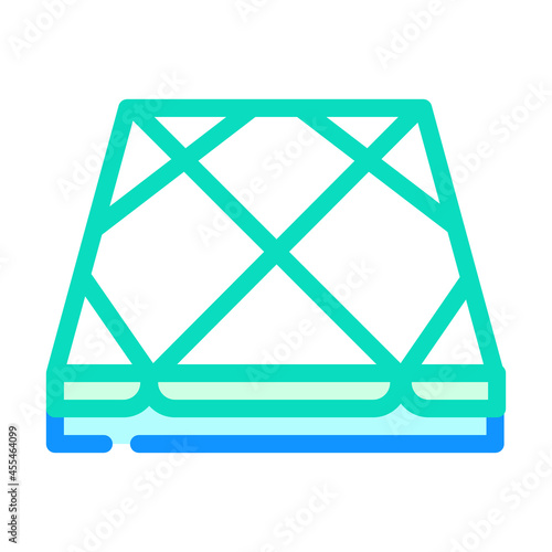 tile layer floor color icon vector. tile layer floor sign. isolated symbol illustration