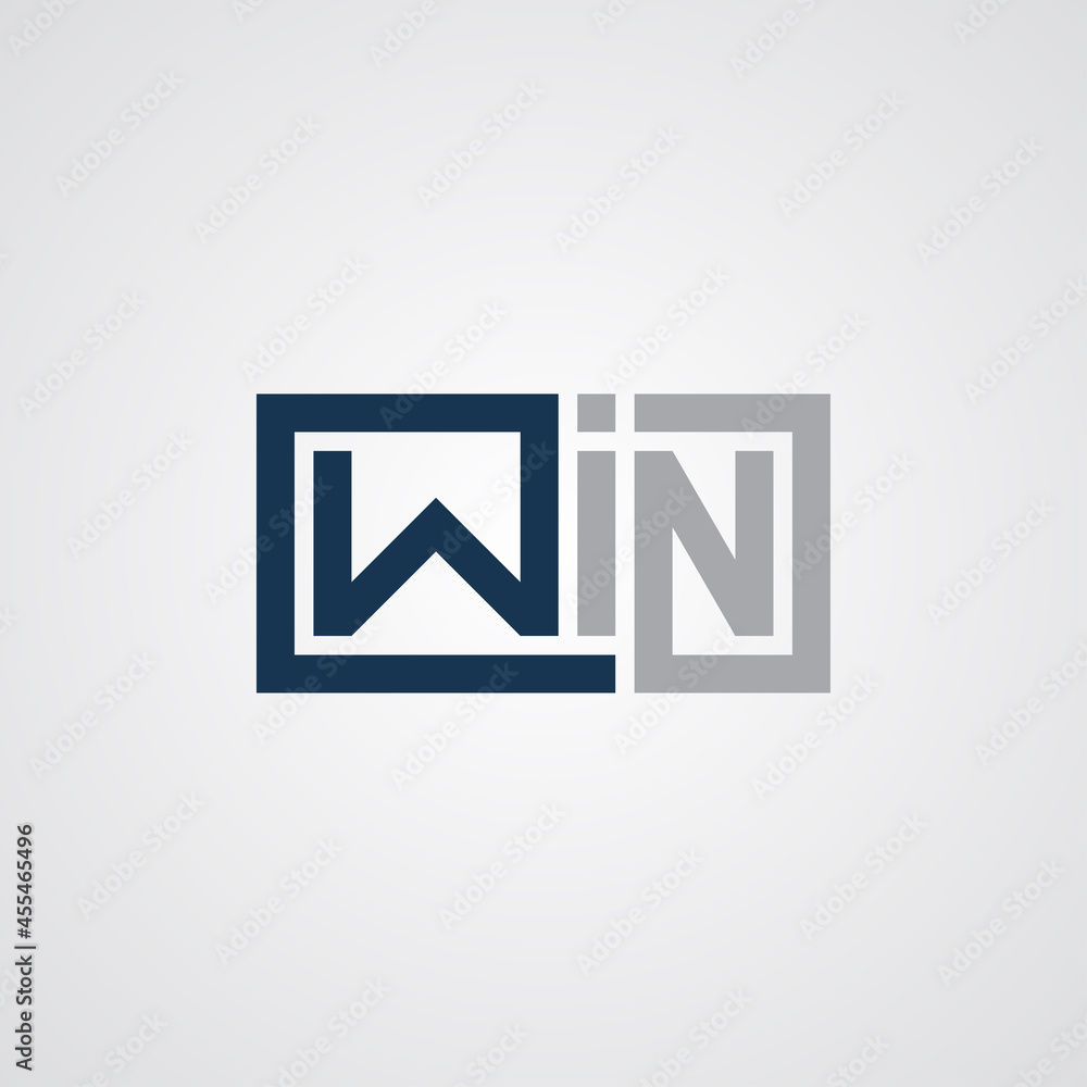 Win Text vector design illustration Win Text vector design illustration