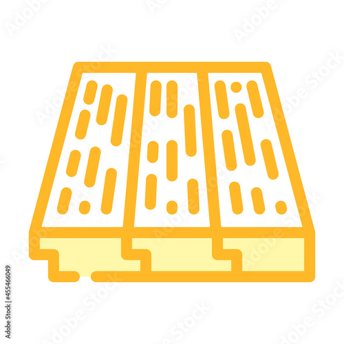 wood layer floor color icon vector. wood layer floor sign. isolated symbol illustration
