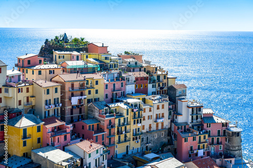 Italy. Liguria. Cinque Terre. The village of Manarola