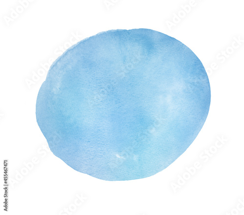 Watercolor hand drawn round and oval shape banner