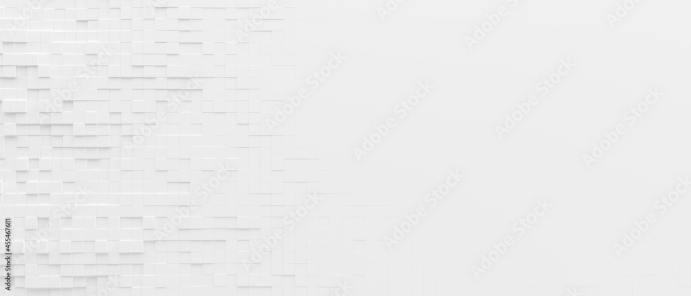 White Tiled cube Style Background With Copy Space. White Tiled cube Style Background With Copy Space.