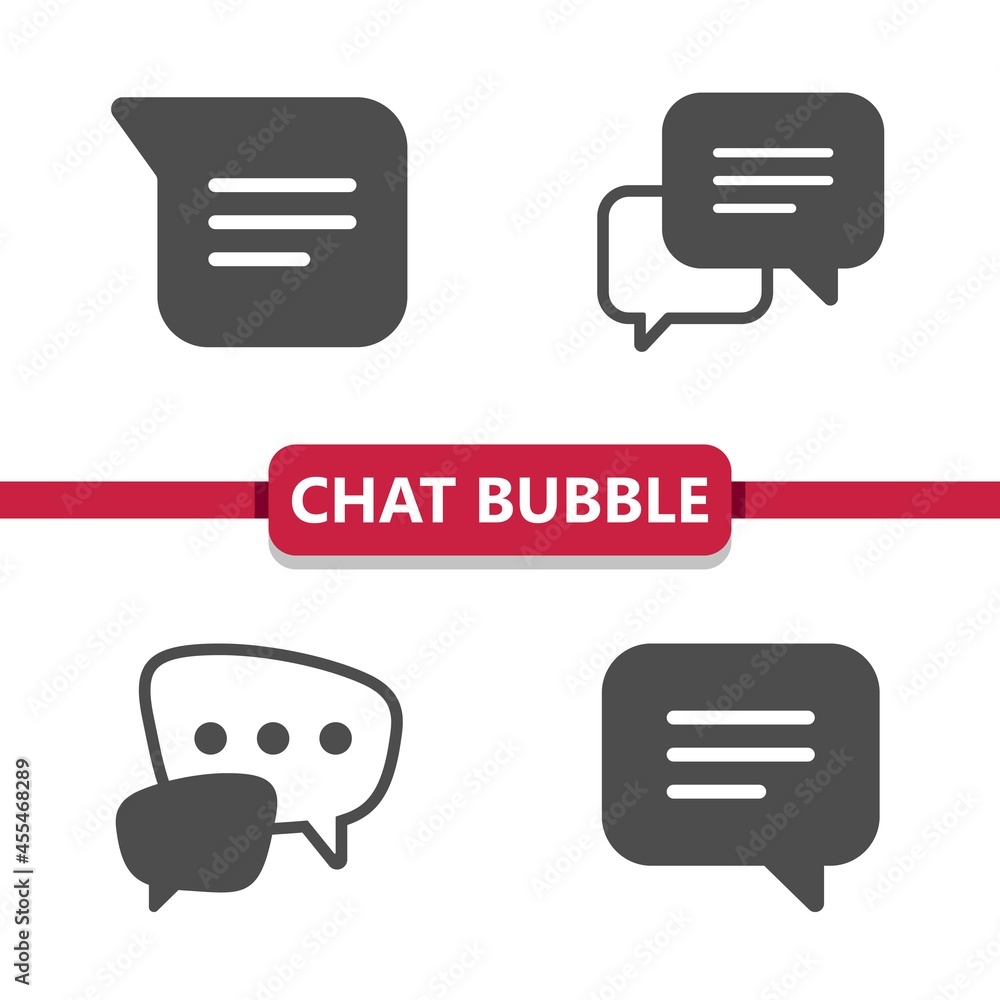 Chat Bubbles - Speech Bubbles - Chat Icons Chat Bubbles - Speech Bubbles - Chat Icons
