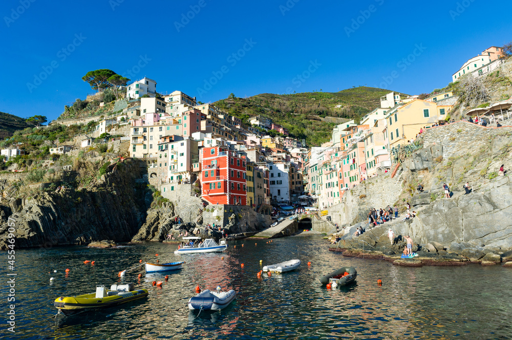 Italy. Liguria. Cinque Terre. The village of Riomaggiore