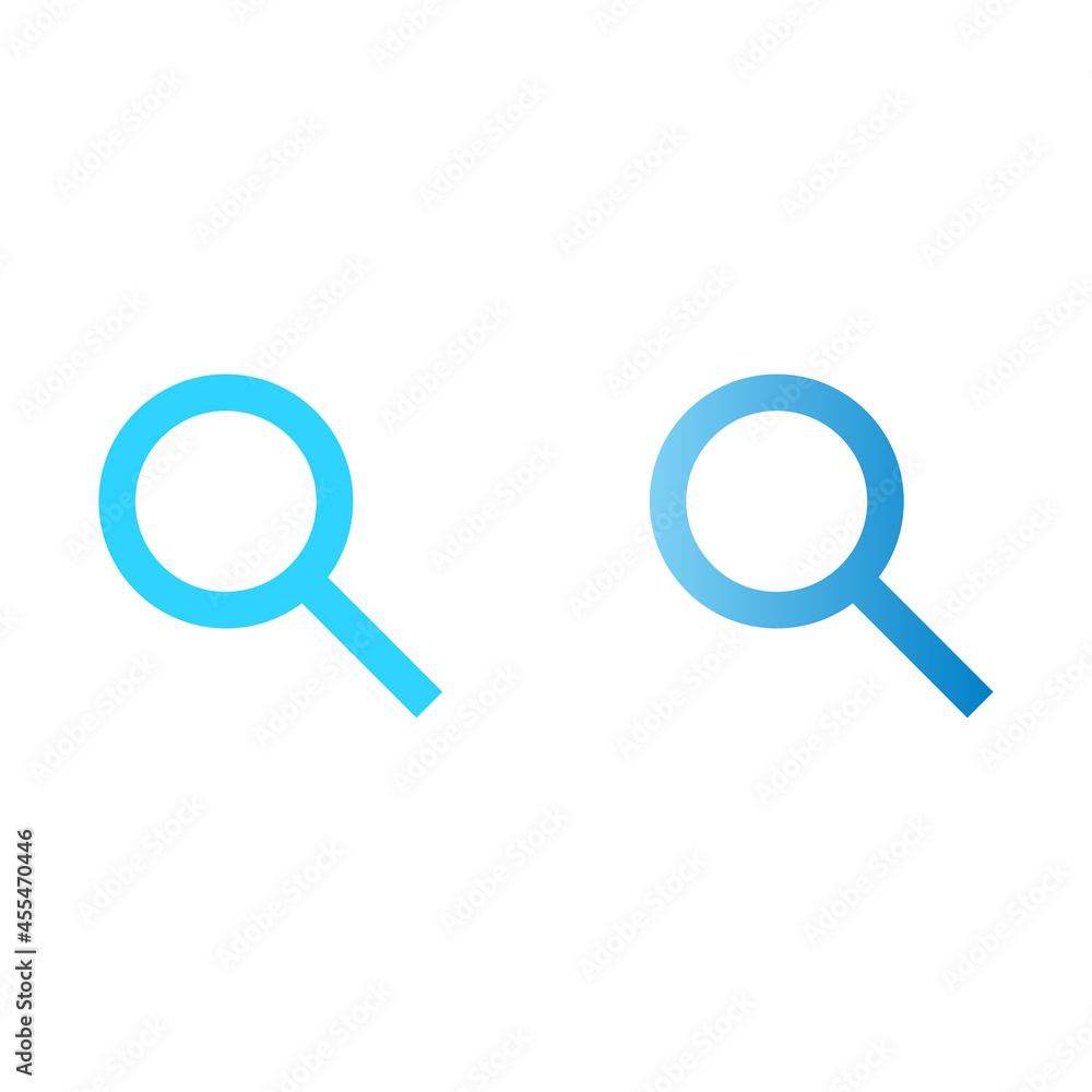 Magnifying Glass blue web icon Magnifying Glass blue web icon