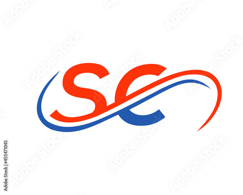 SC logo Design for Financial, Development, Investment, Real Estate And Management Company Vector Template. SC Letter Linked Business Logo. SC Logo Design