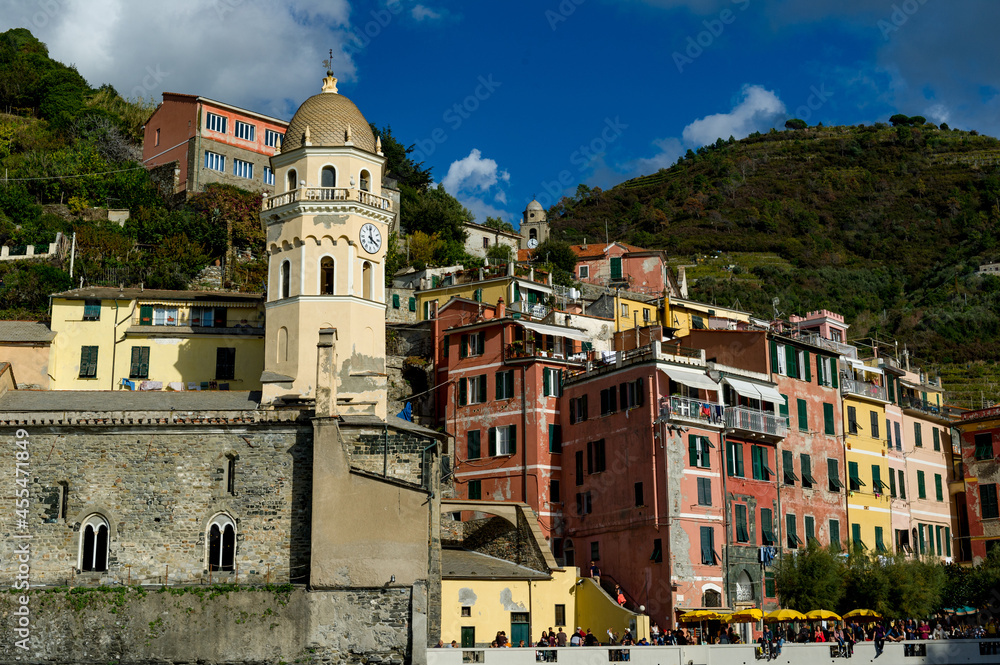 Italy. Liguria. Cinque Terre. The village of Vernazza