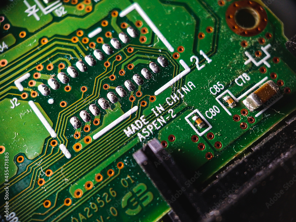 Obraz premium printed circuit board
