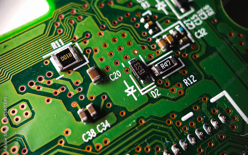 Obraz premium printed circuit board