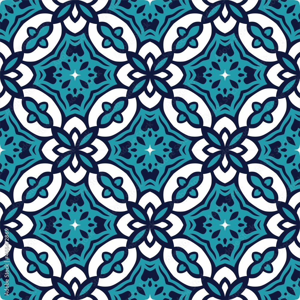 Fototapeta premium Luxury seamless ornament. Abstract pattern shape design ready for print