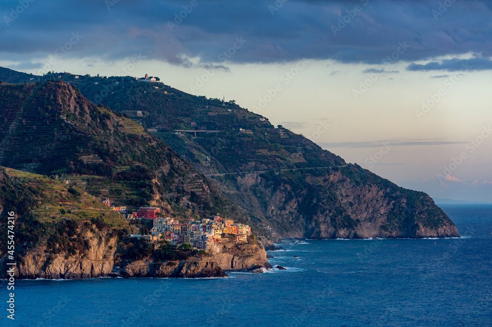 Italy. Liguria. Cinque Terre. The village of Manarola