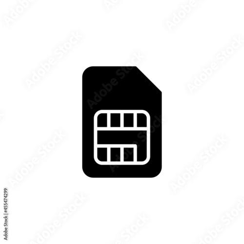 Sim card icon. dual sim card sign and symbol