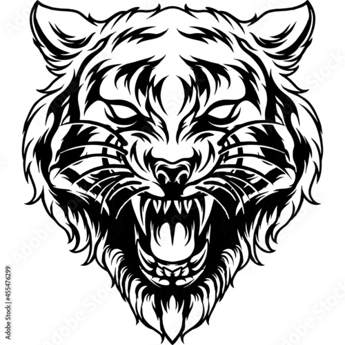 Tiger Head Silhouette