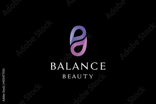 Yin and Yang Balance Logo Design Vector inspiration.