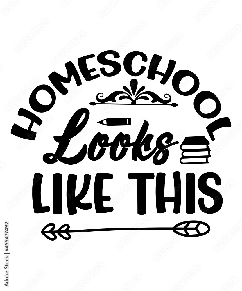 Homeschool svg cut file