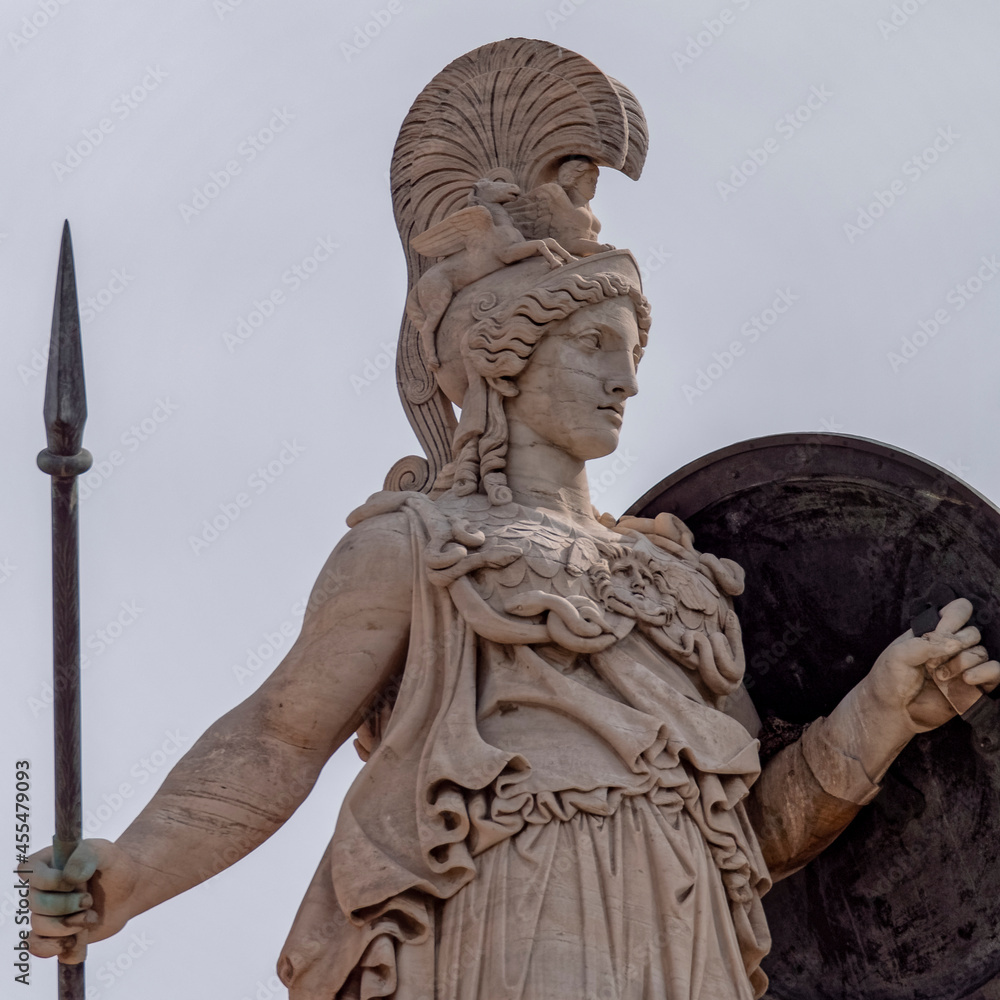 Athena the ancient Greek goddess of wisdom and knowledge, Athens Greece Athena the ancient Greek goddess of wisdom and knowledge, Athens Greece