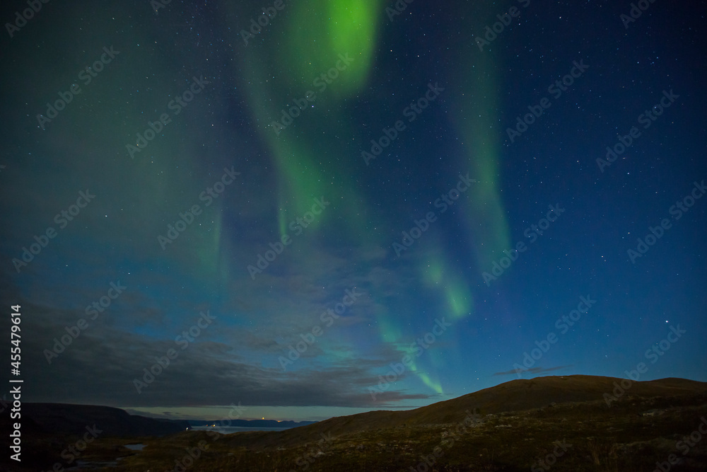 Northern Lights in Nordkapp, Northern Norway. Europe