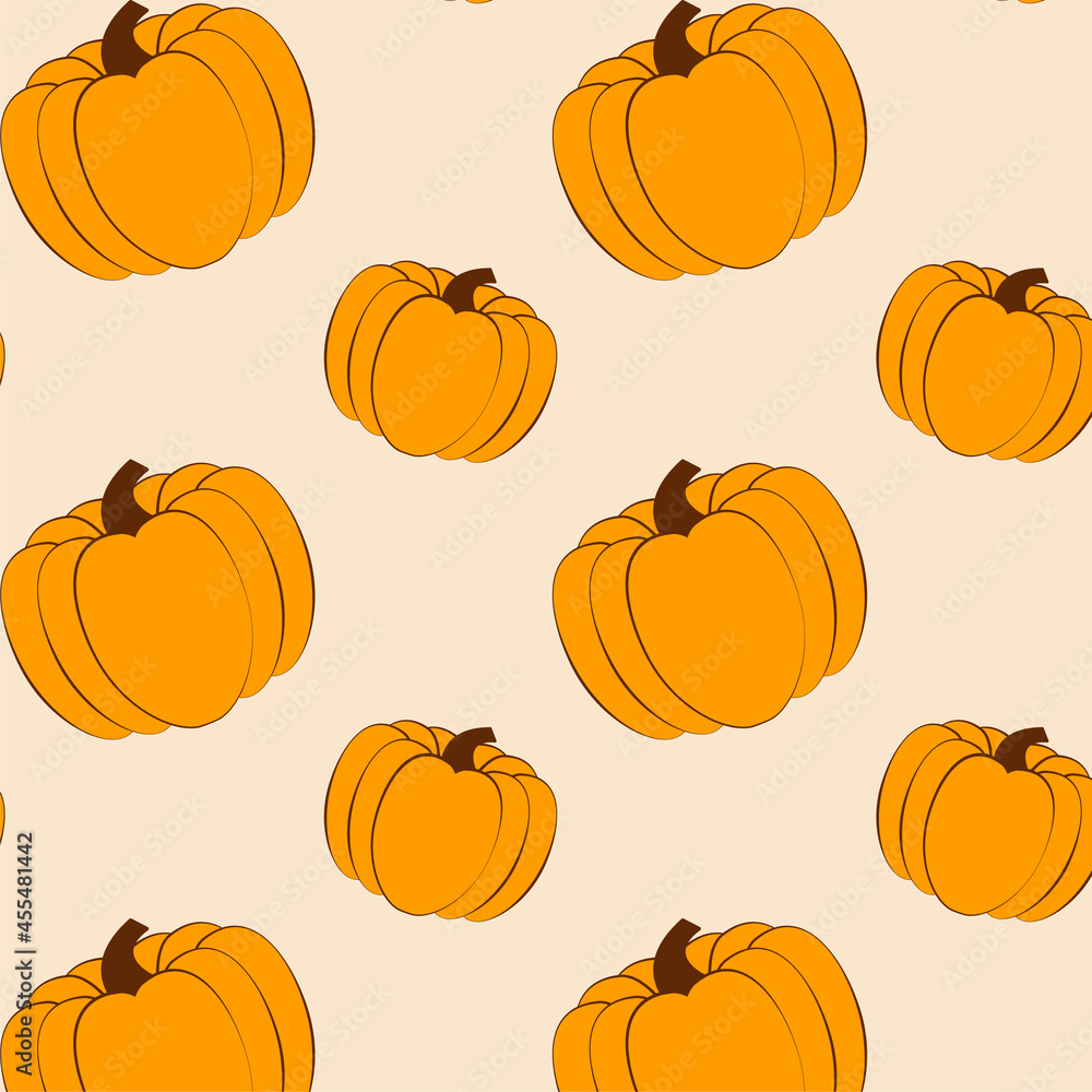 Orange pumpkin pattern Orange pumpkin pattern