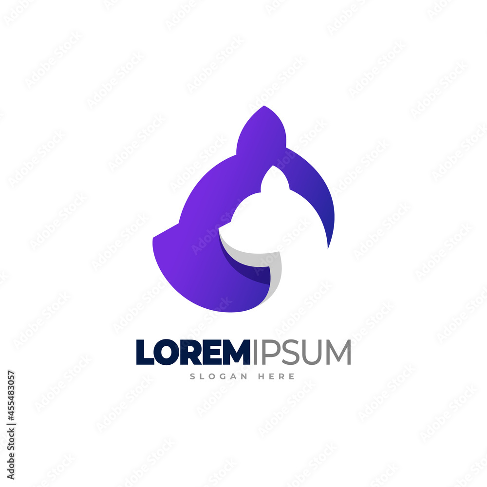 Double Cat Logo Template Design Double Cat Logo Template Design