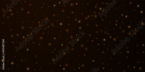 Sparse starry snow Christmas overlay. Christmas li