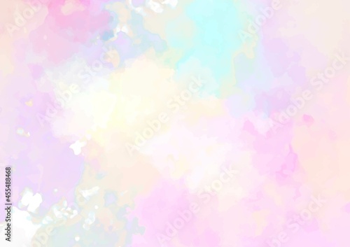 Printピンク色と紫色の水彩テクスチャ背景
