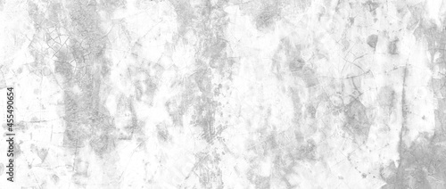 Panorama of White grey concrete texture, Rough cement stone wall, Surface of old and dirty outdoor building wall, Abstract nature seamless background © torsakarin
