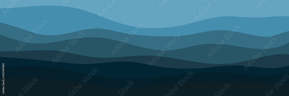 Obraz premium abstract blue wave pattern vector design for wallpaper, backdrop, background, web banner, and design template 