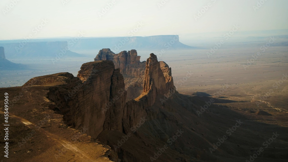 desert, mountains, camels, sun, Saudi Arabia