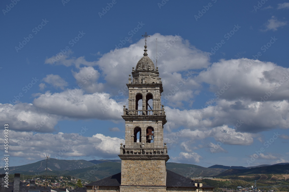 Fototapeta premium Views of Ponferrara a day of blue sky and clouds