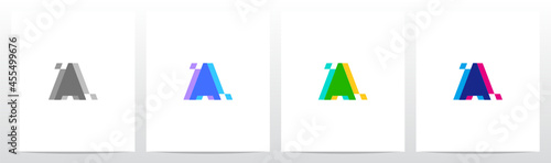 Merge Overlay Letter Logo Design A