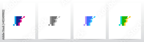 Merge Overlay Letter Logo Design F