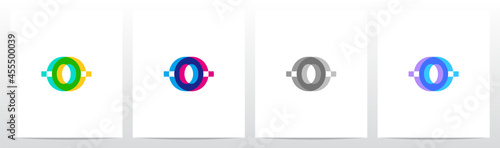 Merge Overlay Letter Logo Design O