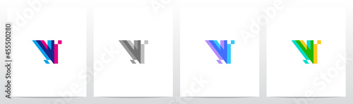 Merge Overlay Letter Logo Design V
