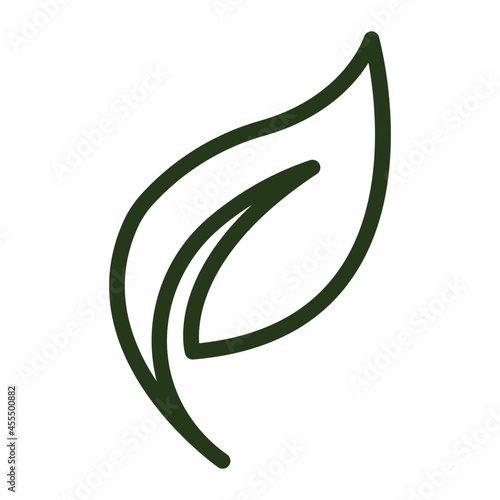 leaf outline icon photo