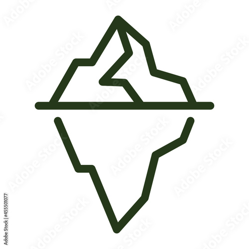 iceberg line icon