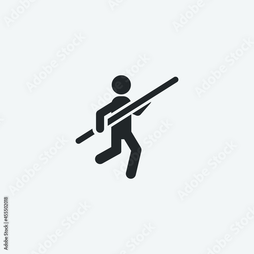 Pole_vault vector icon illustration sign