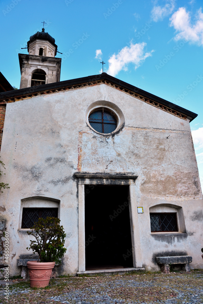 Obraz premium church of San Rocco Limone sul Garda Italy