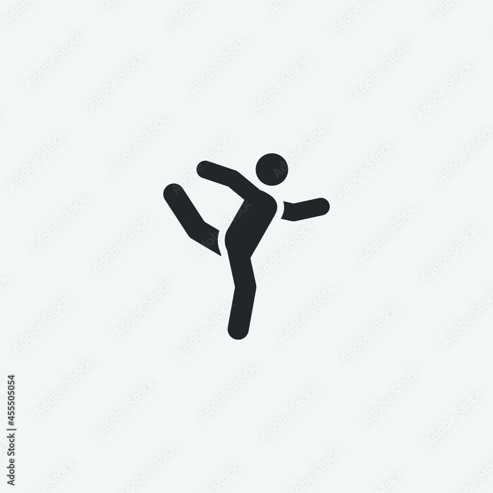 Gymnastic vector icon illustration sign