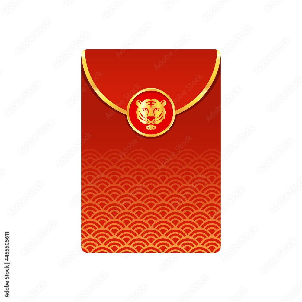 Chinese reward. Red paper pack. Envelope vector. Year of the Tiger. Red pack. zodiac. Chinese reward. Red paper pack. Envelope vector. Year of the Tiger. Red pack. zodiac.