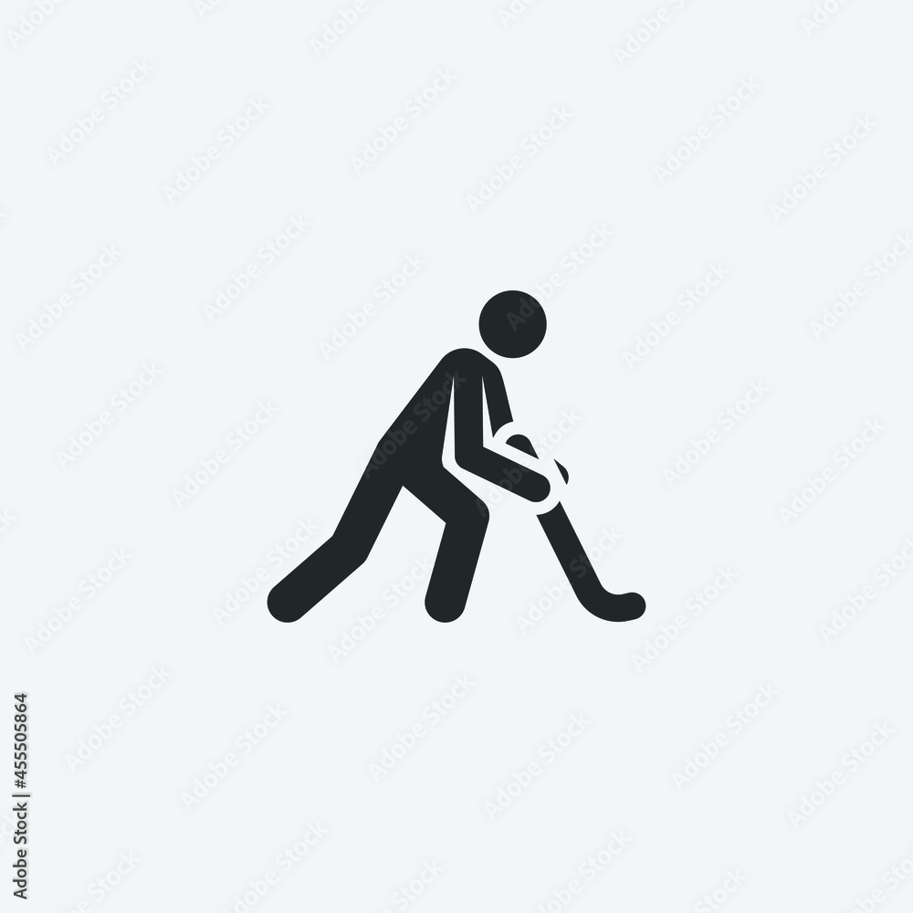 Hockey vector icon illustration sign Hockey vector icon illustration sign