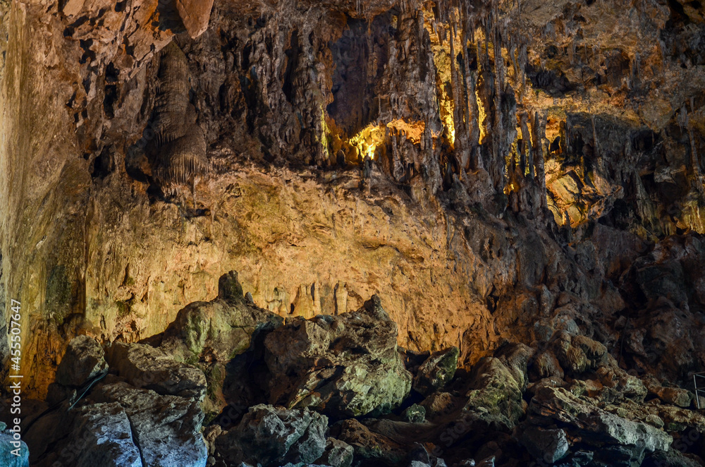 Details of the rock formations within Jenolan Caves, near Sydney, Australia