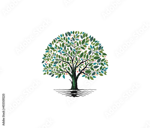 circular tree logo