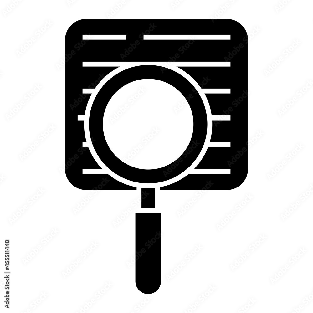 Vector Research Glyph Icon Design Vector Research Glyph Icon Design