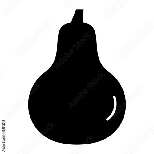 Vector Gourd Glyph Icon Design