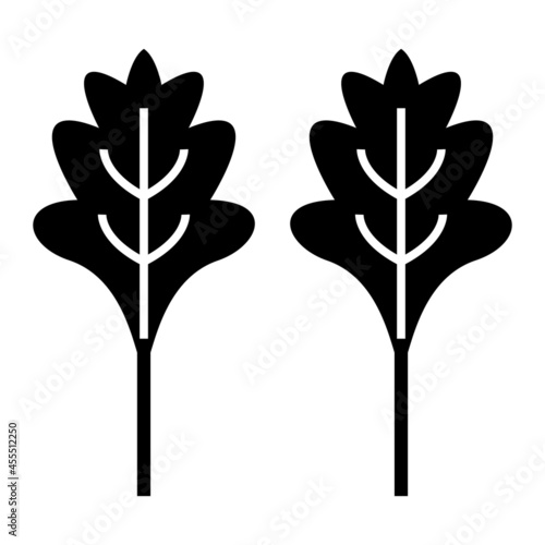 Vector Arugula Glyph Icon Design