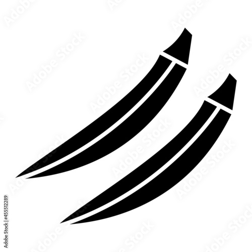 Vector Okra Glyph Icon Design