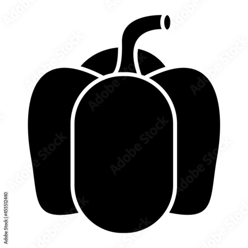 Vector Capsicum Glyph Icon Design
