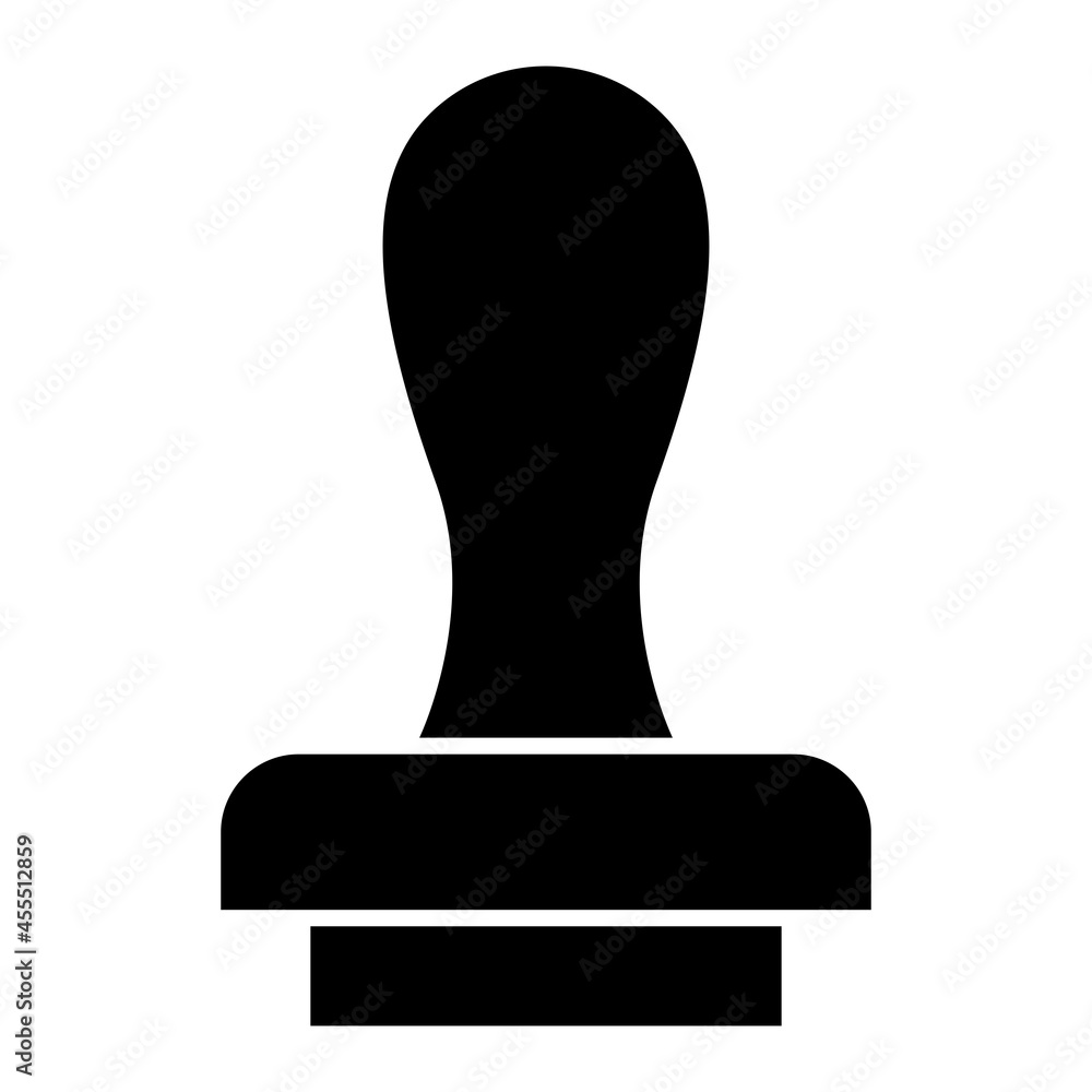 Vector Stamp Glyph Icon Design Vector Stamp Glyph Icon Design
