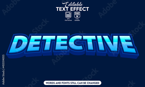 Editable text effect detective