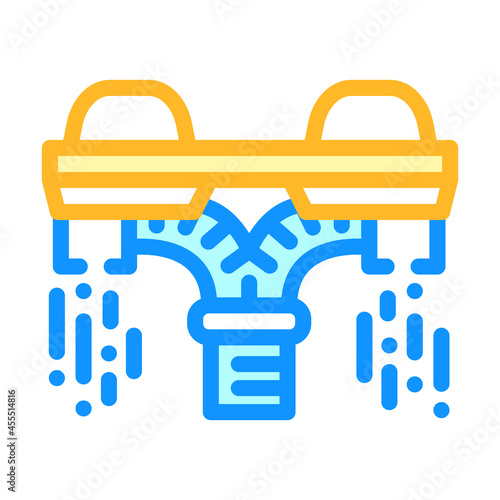 flyboard equipment color icon vector. flyboard equipment sign. isolated symbol illustration